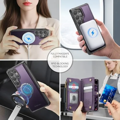 The Defencase for Galaxy S26 Ultra Case Wallet Compatible with Magsafe in real use