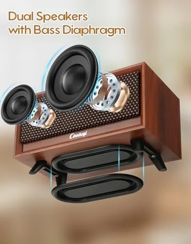 Close look at the Wooden PC Soundbar Computer Speakers , PC Speakers USB Powered | build quality