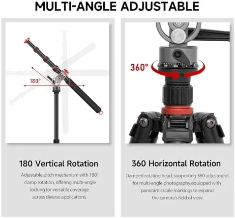 The AMBITFUL 56.5" Tripod Extension Boom Arm Aluminum Heavy-Duty Stand Arm in real use