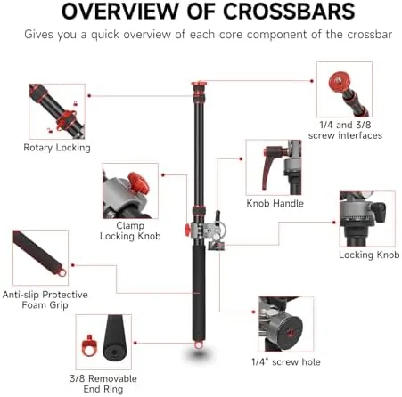 The AMBITFUL 56.5" Tripod Extension Boom Arm Aluminum Heavy-Duty Stand Arm compared in context