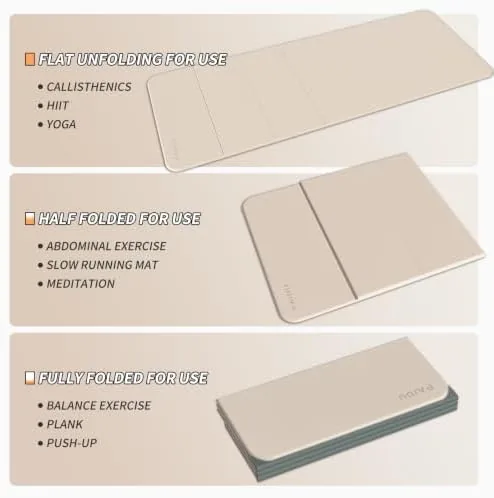 Testing the PAIDU Foldable Yoga Mat 10MM Thick SGS Certified TPE 75x26" over two weeks