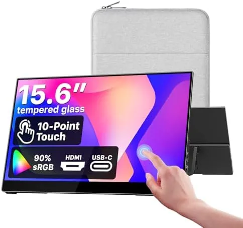 cocopar Portable Monitor Touchscreen 15.6 Inch 1080P FHD 90% sRGB Travel Monitor with Speaker Review: Tested and Rated