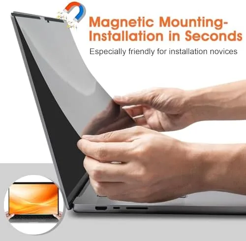 The Magnetic Privacy Screen for MacBook Air 13.6 & 13 Inch in real use