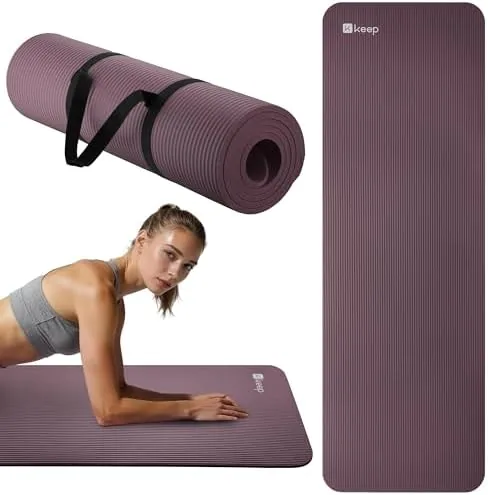 Close look at the KEEP Extra Thick NBR Yoga Mat for Women & Men build quality