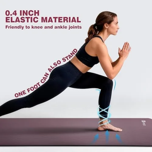 The KEEP Extra Thick NBR Yoga Mat for Women & Men in real use