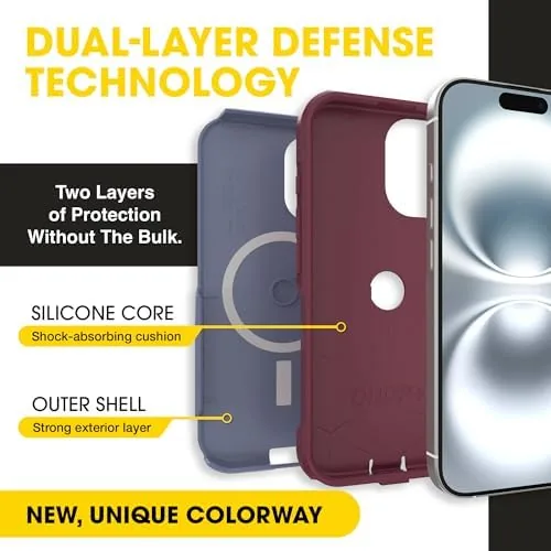 Close up of the OtterBox Commuter dual layer build and raised camera ring