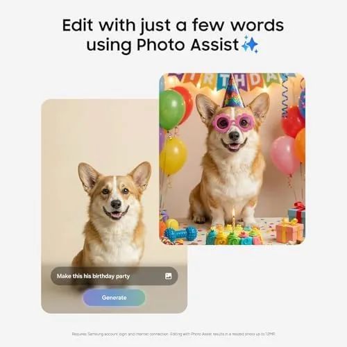 Galaxy AI writing assistant open on the S26 screen