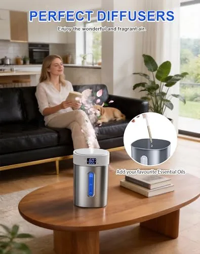 Testing the Stainless Steel Humidifiers for Bedroom,Large Room,Baby and Plants | 4L over two weeks