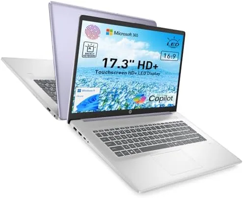 Overview of the HP 17.3" Touchscreen Laptop w/Microsoft 365, 8GB RAM, 128GB SSD