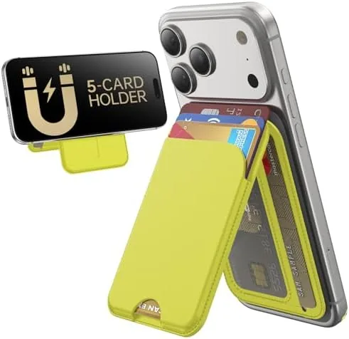 Overview of the TWZKG for MagSafe Wallet, 5 Cards Holder with Stand, Magnetic
