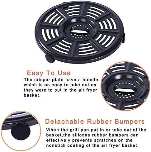 Another view of the Air Fryer Basket and Crisper Plate for Ninja AF101,Accessories for