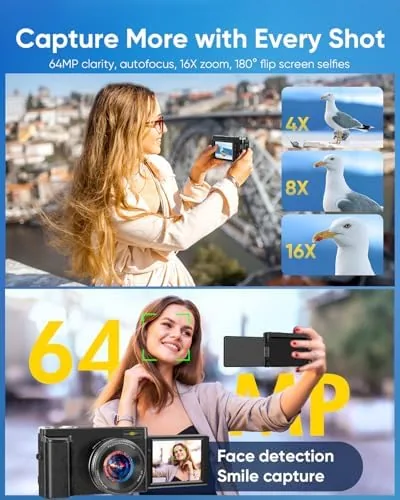 Camera screen showing autofocus face detection
