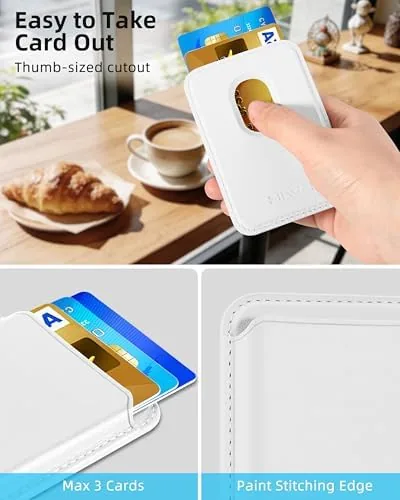 Close look at the HiWe for MagSafe Wallet: 3-Card Holder, RFID Blocking, Stronger Magnets build quality