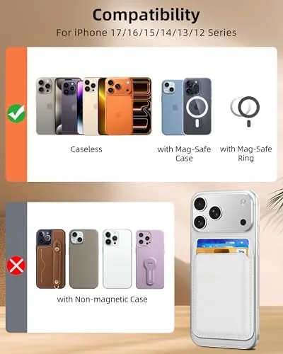The HiWe for MagSafe Wallet: 3-Card Holder, RFID Blocking, Stronger Magnets compared in context