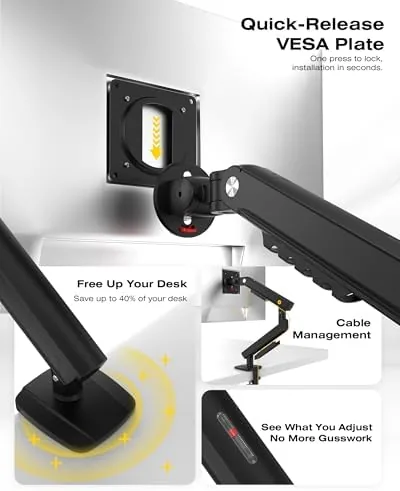 The NB SmooVex™ Monitor Mount, Monitor Stand fits up to 32 compared in context