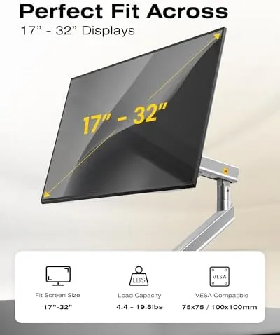 The NB SmooVex™ Single Computer Monitor Mount, Monitor Stand fits up in real use