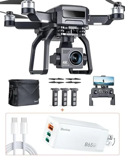 Bwine F7 Pro Drones with Camera for Adults 4K UHD Aerial+Bwine 65W USB C Review: Tested and Rated