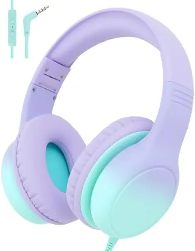 Over Ear Kids Headphones with HD Mic, Safe Volume Limited Wired Headphones for School Review: Tested and Rated