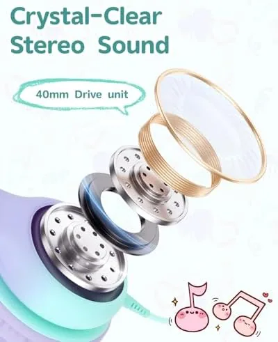 Testing the Over Ear Kids Headphones with HD Mic, Safe Volume Limited over two weeks