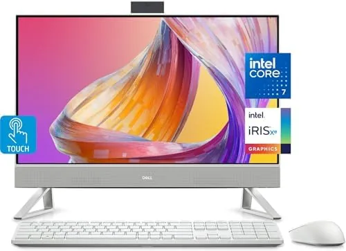 Dell All-in-One 24 desktop on a tidy home office desk