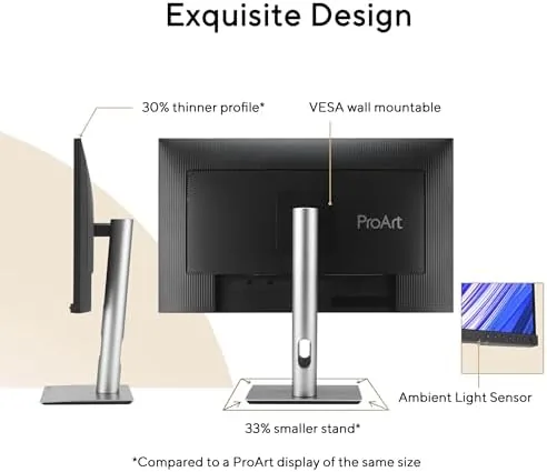 Close up of the ergonomic stand adjustments and ports