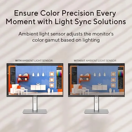 PA278QGV beside a standard 1440p gaming monitor
