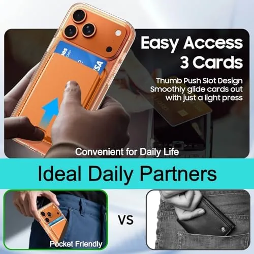 Another view of the Magnetic for iPhone 17 Pro Wallet Case with Card Holder
