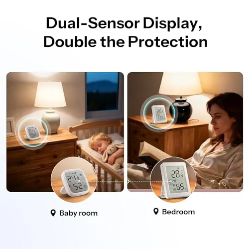 The SONOFF SNZB-02DR2 AirGuard TH, Indoor Smart Zigbee Temperature and Humidity compared in context