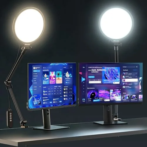 UBeesize 10" Desk Ring Light with Stand, Multi-Angle Adjustable Arm with C-Clamp for Home Review: Tested and Rated