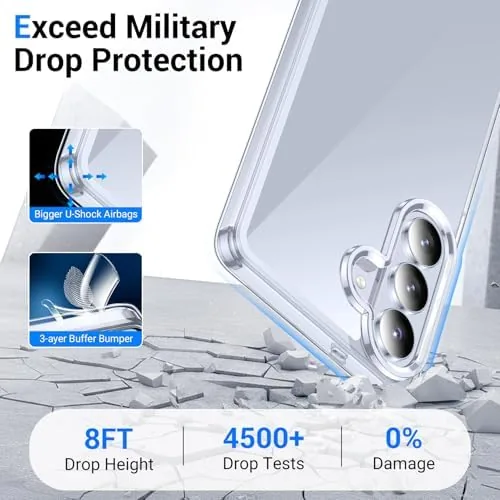 The Red2Fire for Samsung Galaxy S26 Case 6.3 Inch,[Crystal Clear][Military Grade in real use
