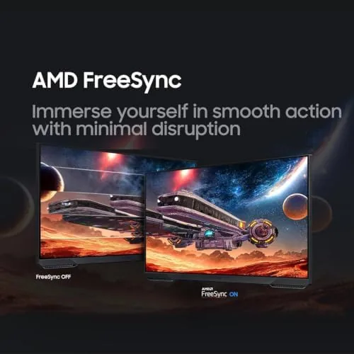 Fast paced game scene showing clean motion at high refresh