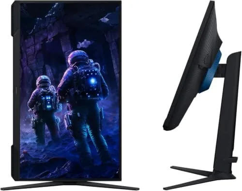 Odyssey G5 beside a fast IPS gaming monitor