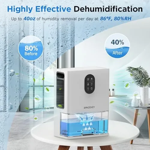 Close look at the Dehumidifier, 106 OZ Water Tank Dehumidifiers for Home with Timer build quality