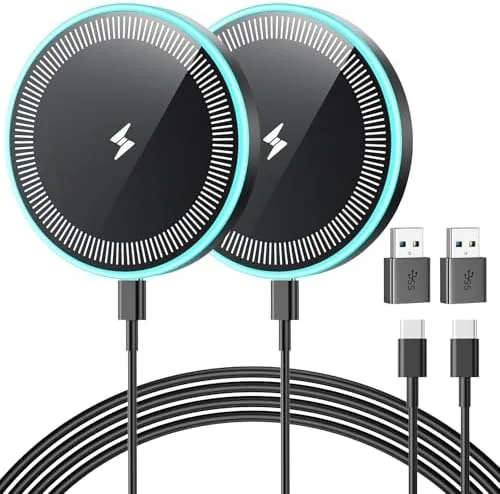 Overview of the Wireless Charger 2Pack 6FT Samsung Magnetic MagSafe Fast Charging Pad