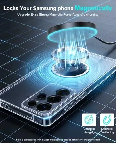 Close look at the Wireless Charger 2Pack 6FT Samsung Magnetic MagSafe Fast Charging Pad build quality