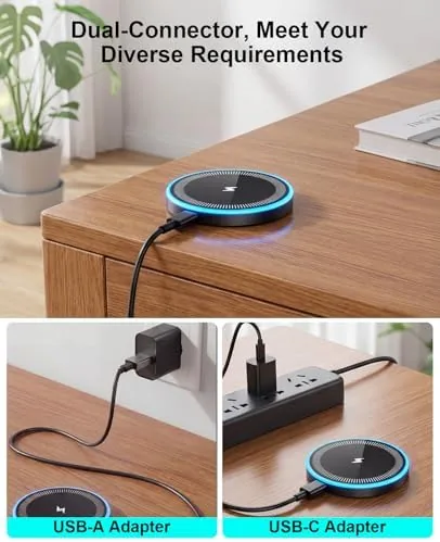 Another view of the Wireless Charger 2Pack 6FT Samsung Magnetic MagSafe Fast Charging Pad