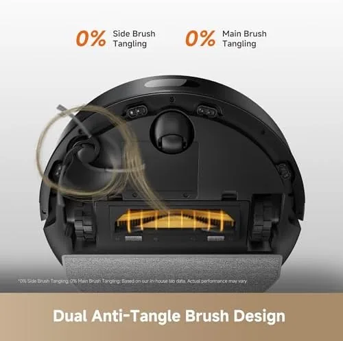 The dreame D20 Air Plus beside a standard self-emptying robot and a budget vacuum