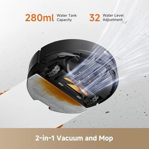 A home with hard floors and a carpet where the dreame D20 Air Plus completed its run