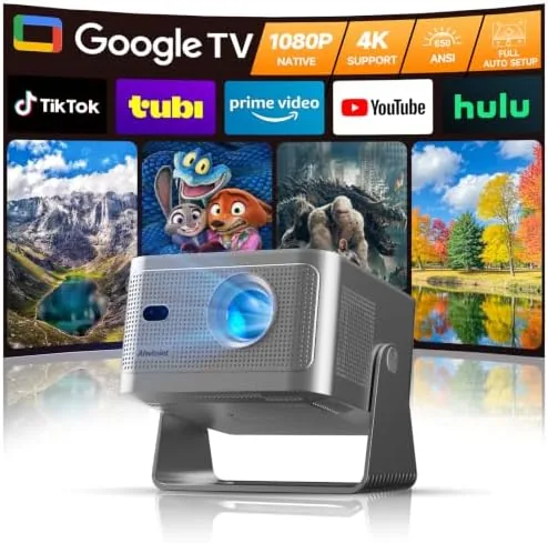 Alwtniet HY350GT Projector with Google TV, WiFi 6, Bluetooth 5.4, TV Stick | 4K Review: Tested and Rated