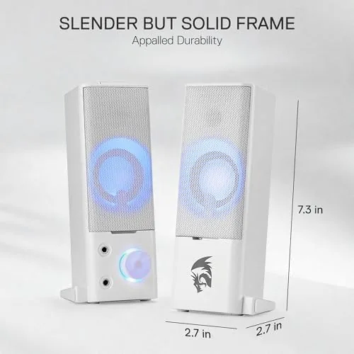 The Redragon GS550 PC Gaming Speakers 2.0 Channel Stereo Enhanced Sound compared in context
