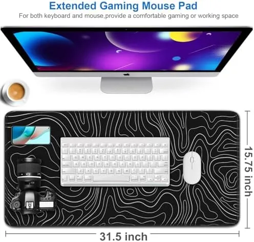 Close look at the Large Extended Gaming Mouse Pad, 31.5x15.7 inch Computer Keyboard Mouse build quality