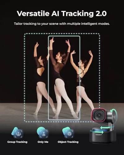 The OBSBOT Tiny 3 AI-Powered Spatial Audio 4K Webcam, AI Tracking compared in context