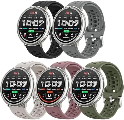 Watch Bands Compatible with Amazfit Active 2(Square)/Active 3 Premium/Active,5 Pack 20mm Soft Silicone Replacement Review: Tested and Rated
