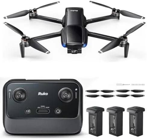 Ruko Drone with 4K UHD Camera for Adults with 3-Axis Gimbal and Spare Propellers Review: Tested and Rated