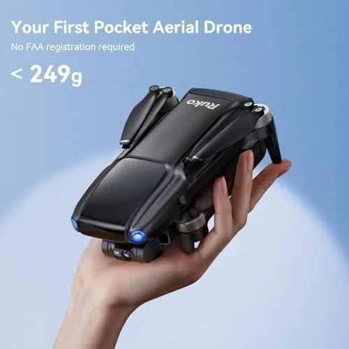 Close look at the Ruko Drone with 4K UHD Camera for Adults with 3-Axis build quality