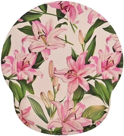 Lily Floral Mouse Pad Wrist Support Wrist Rest, Flower Ergonomic Mouse Pad with Non-Slip Review: Tested and Rated
