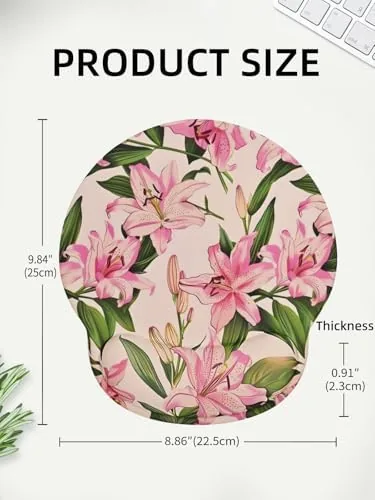 Testing the Lily Floral Mouse Pad Wrist Support Wrist Rest, Flower Ergonomic over two weeks
