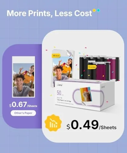Close look at the Liene Pearl N200 Pro Portable Photo Printer, Instant Mini Picture build quality