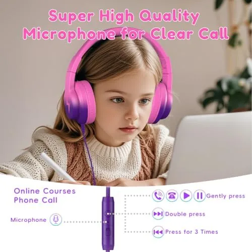 The Candy Bila Wired Kids Headphones for School, Over-Ear for Boys compared in context