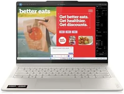 Detail shot of the Lenovo Yoga 7 2-in-1 w/Ryzen AI 5, 14" OLED Touch features